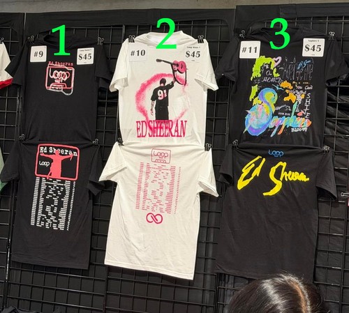 Sheeran shirt loop - loop, tour