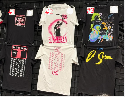 Sheeran shirts loop - loop, tour