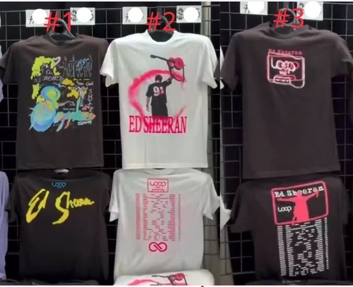 Sheeran shirt concert tour - sheeran,