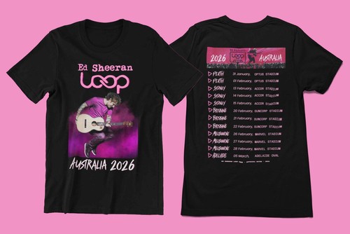 Sheeran aussie tour merch - sheeran,